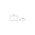 Schita lavoar pe blat Fluminia, Capri, 65, dreptunghiular, 65 x 38 cm, alb